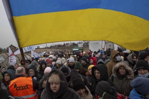 Nearly 1,000 people honor a young Ukrainian journalist and volunteer combat medic killed in action