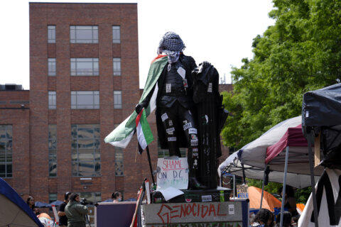 DC police clear out GW encampment site as Israel-Hamas protests reach 2-week mark